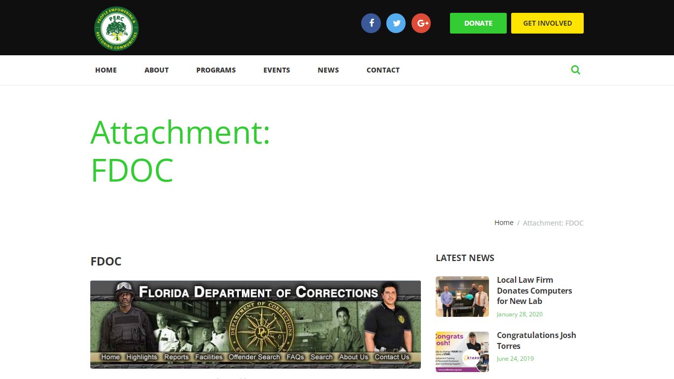 FDOC - People Empowering & Restoring Communities